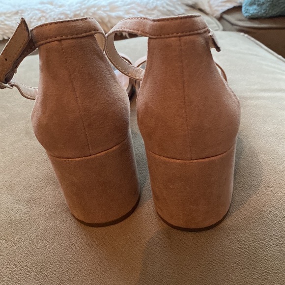 Blush Strappy Block Heels A New Day sz 7.5 - Picture 3 of 5